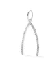 AS29 18kt white gold pave diamond V pendant