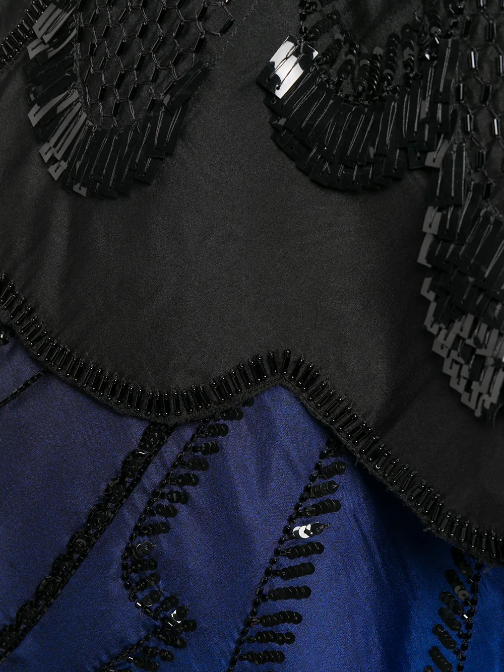 Alberta Ferretti Gelaagde mini-jurk Blauw