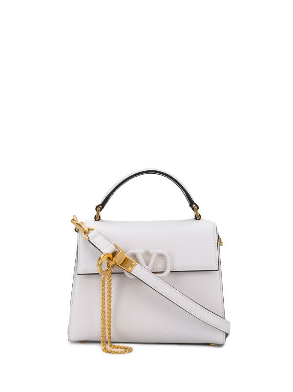 valentino white tote bag