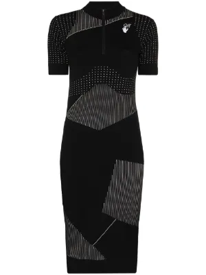 black and white monochrome dress