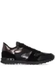 Image 1 of Valentino Garavani Rockrunner metallic camouflage-print sneakers
