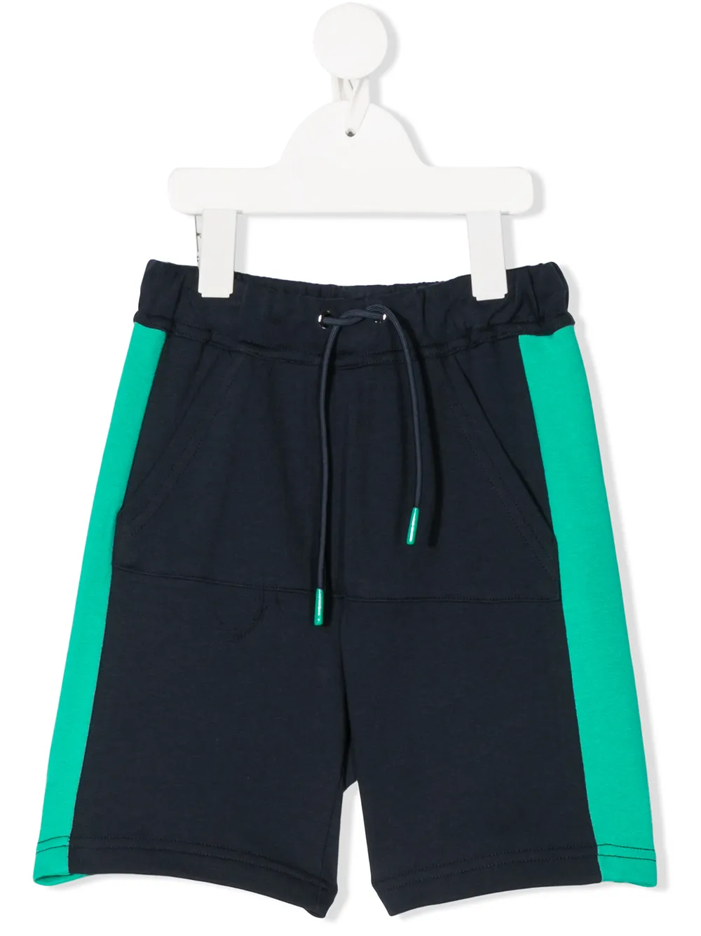 

Il Gufo shorts deportivos con rayas laterales - Azul
