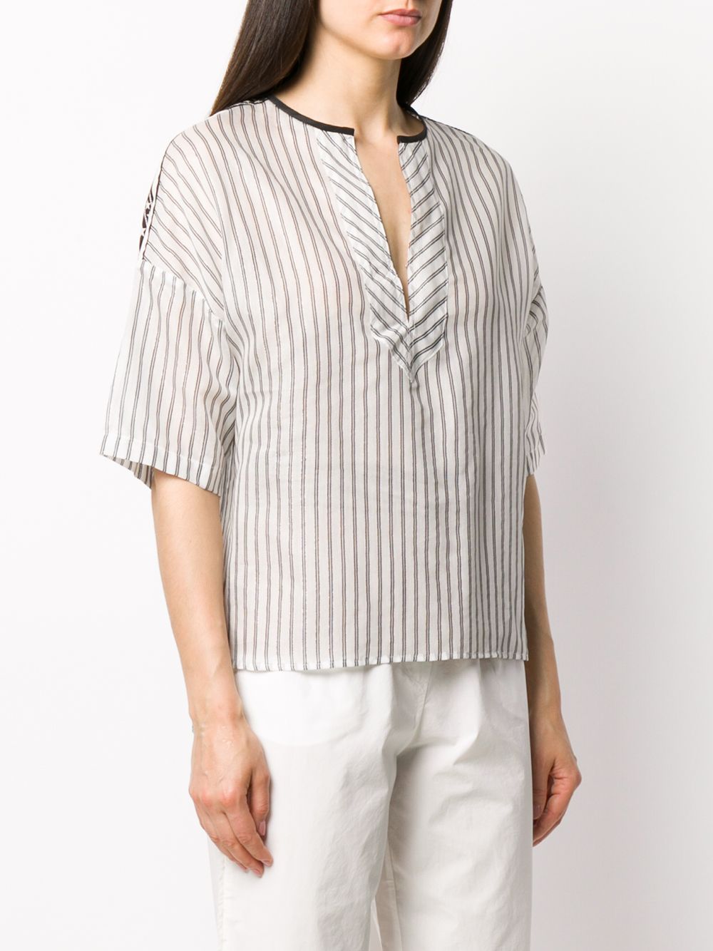 фото 8pm striped print shirt