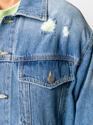 pocket belted denim jacket展示图