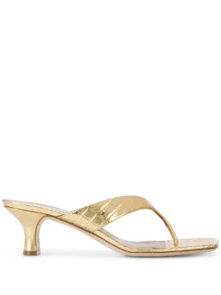 cork kitten heel sandals