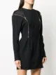 Versace zip-detail fitted mini dress