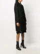 Versace zip accent mid-length coat