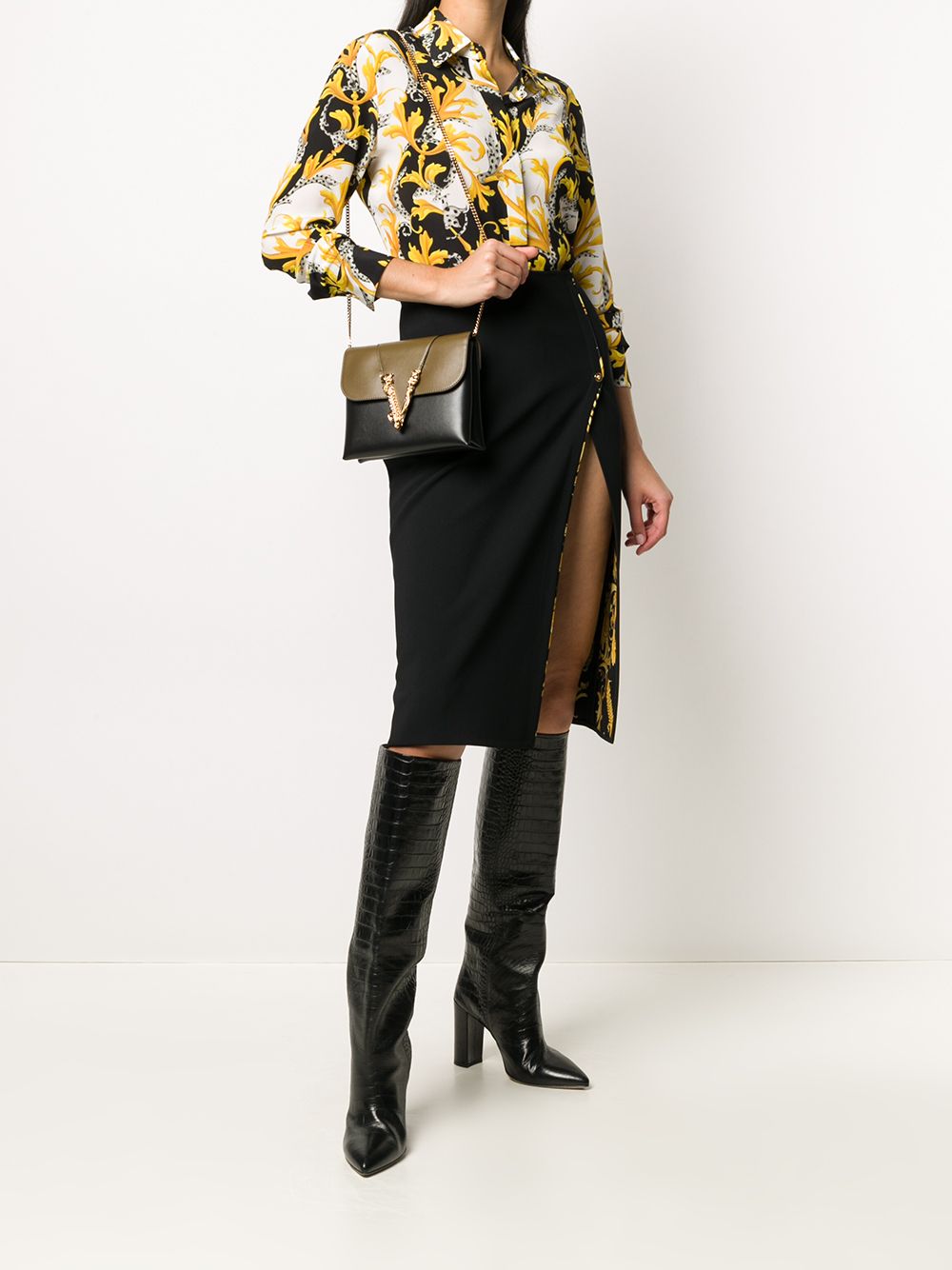 фото Versace рубашка с принтом baroque