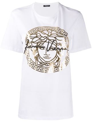 Versace Metallic Medusa Print T-shirt - Farfetch
