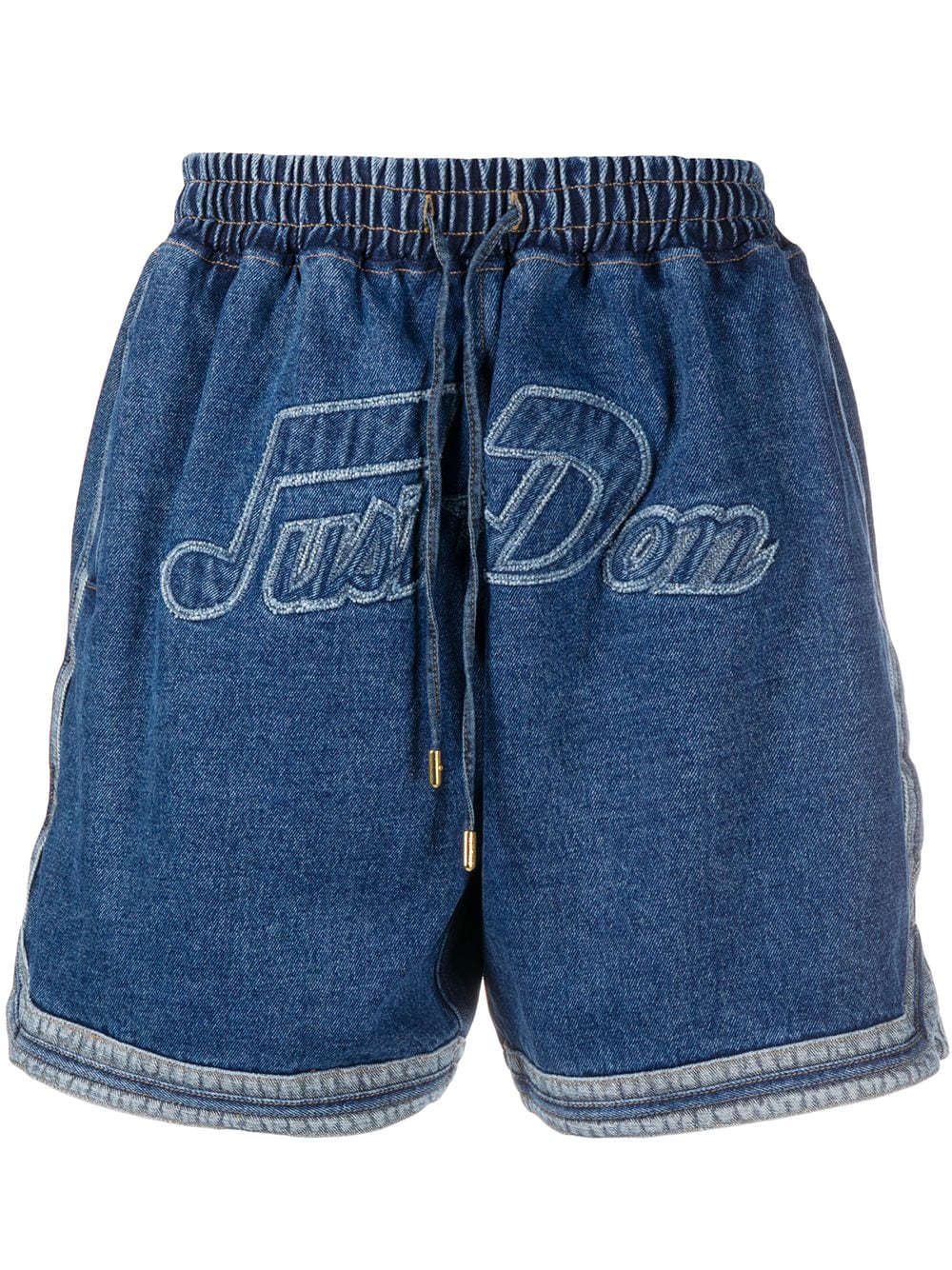 фото Just don джинсовые шорты с логотипом