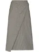 Image 1 of WARDROBE.NYC x Browns 50 checked wrap midi skirt