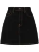 Image 1 of WARDROBE.NYC high-waisted denim mini skirt