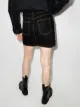WARDROBE.NYC high-waisted denim mini skirt