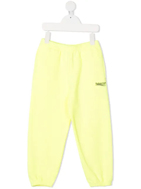 Balenciaga Kids بنطال رياضي بتطريز شعار الماركة
