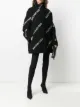 Image 2 of Balenciaga all-over logo A-line coat