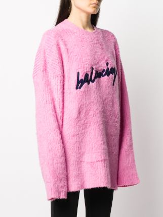 fuzzy logo sweatshirt展示图