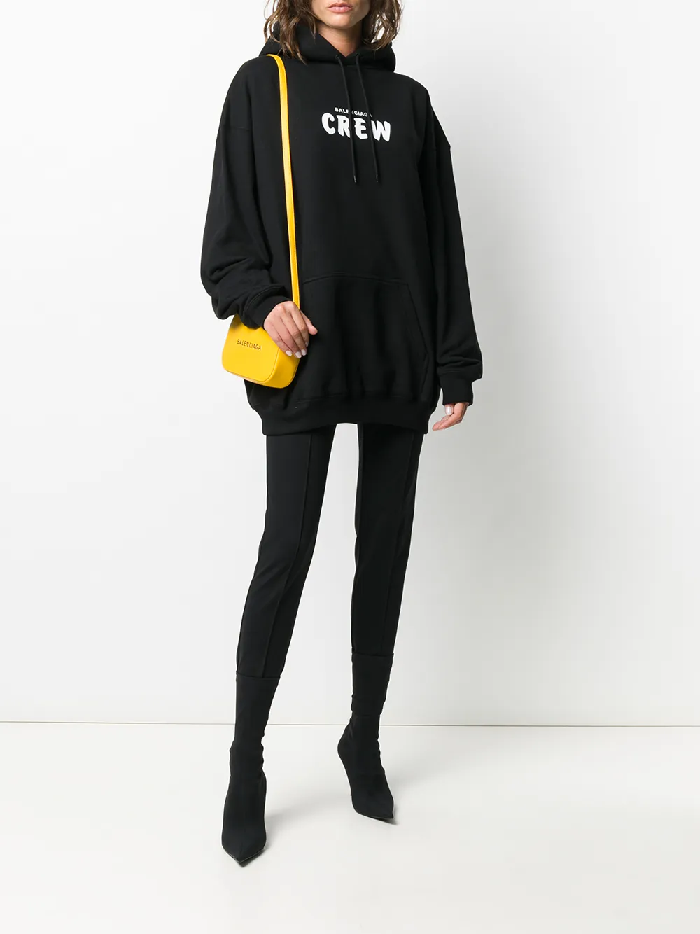 Balenciaga Oversized hoodie - Zwart