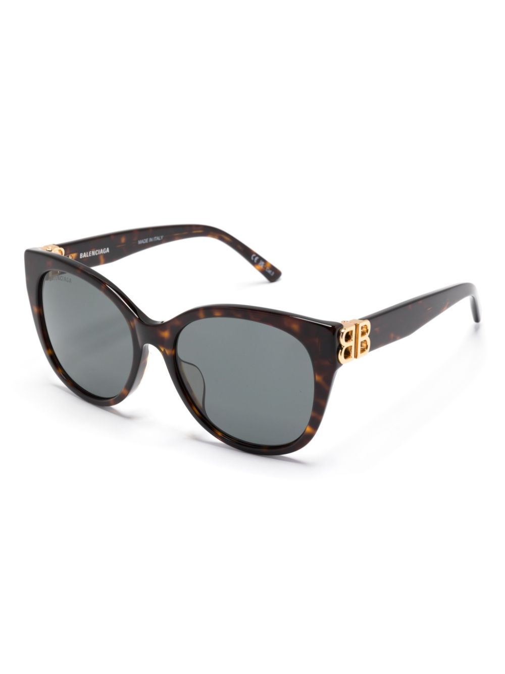 Balenciaga Eyewear Dynasty zonnebril met kattenoog montuur - Bruin