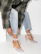 WESTERNAFFAIR pinstripe-pattern 85mm mules