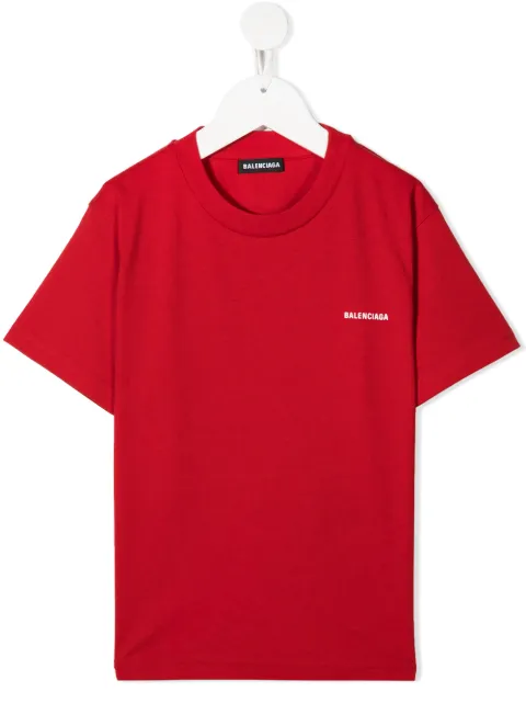 Balenciaga Kids تيشيرت بطبعة شعار الماركة