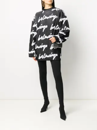 balenciaga black crew neck