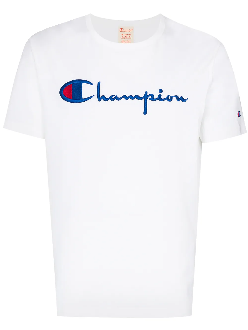CHAMPION SCRIPT EMBROIDERED LOGO T-SHIRT