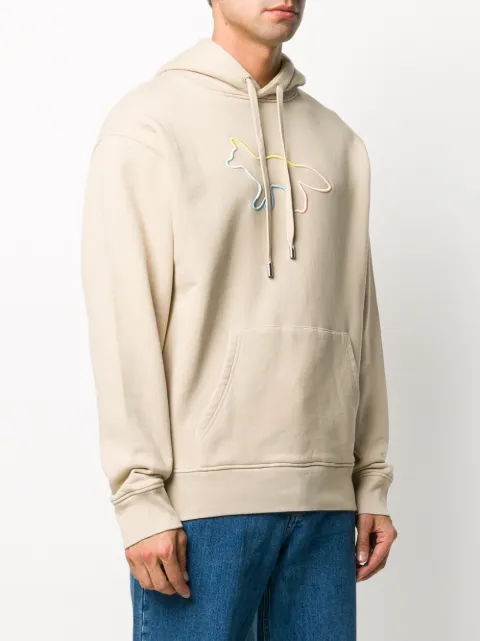 Maison kitsune rainbow fox hoodie Clearance