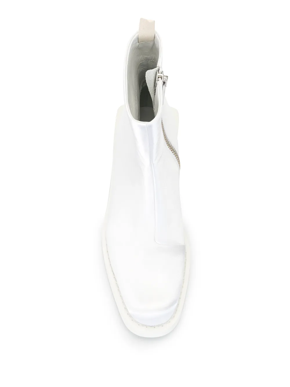 MM6 Maison Margiela Satijnen enkellaarzen Wit