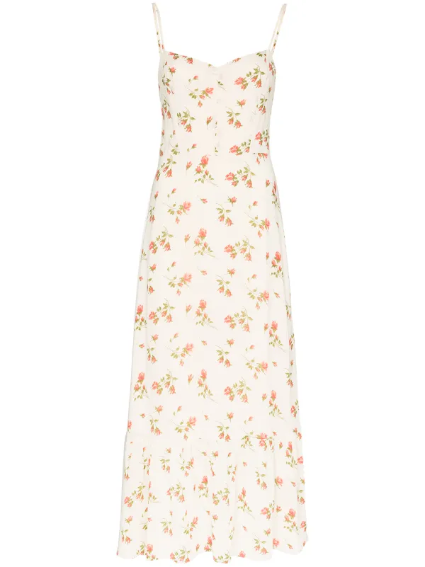 floral print slip dress