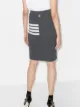 Thom Browne 4-Bar wool-blend pencil skirt