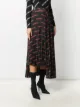 Balenciaga logo print pleated skirt