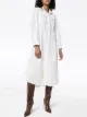 Image 2 of Rave Review tie-fastening logo-print shirt dress