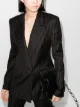 Image 2 of CLAN pinstripe double-breasted blazer jacket