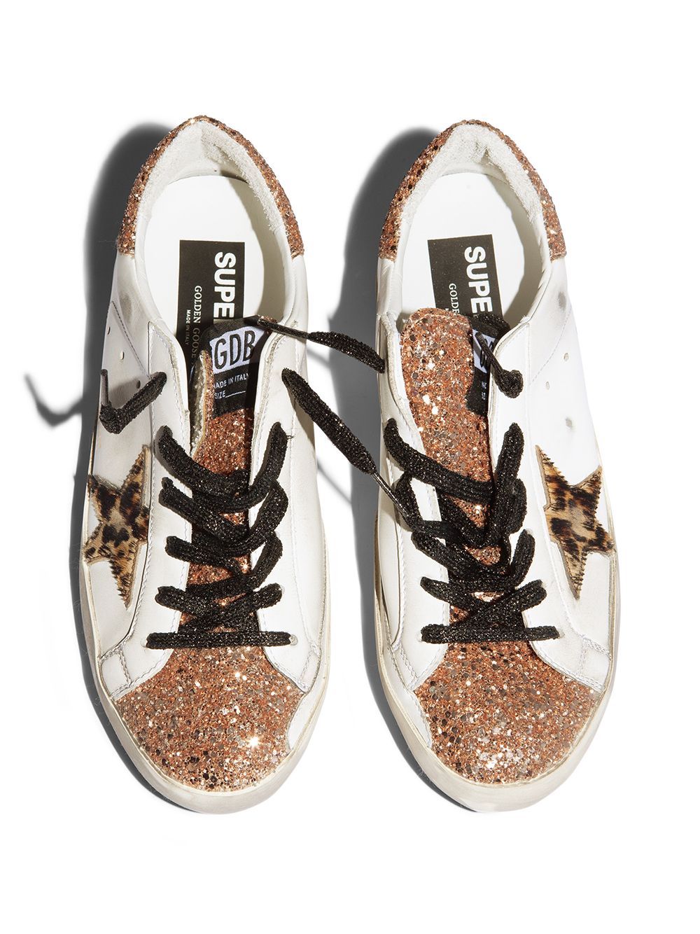 фото Golden goose кеды privateedt superstar с блестками