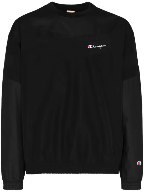 embroidered logo sweatshirt 