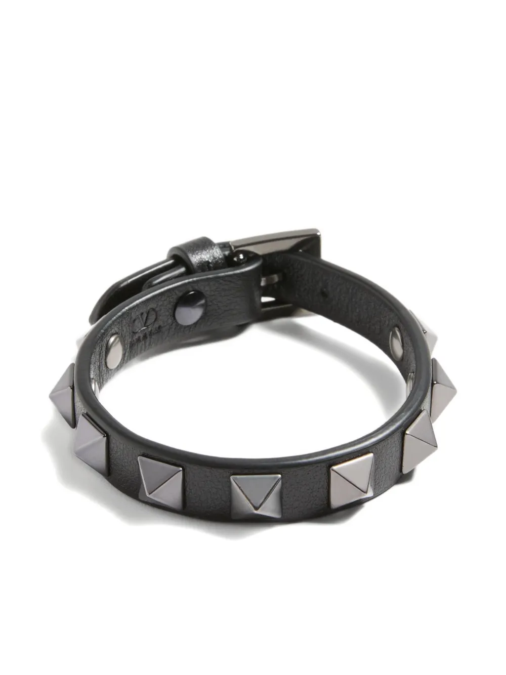 Valentino Garavani Rockstud leather bracelet | Black | Image 1