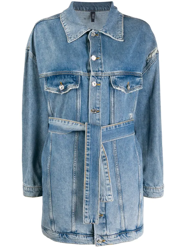 long denim coat