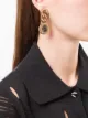 Image 2 of Ports 1961 embossed logo chain earrings