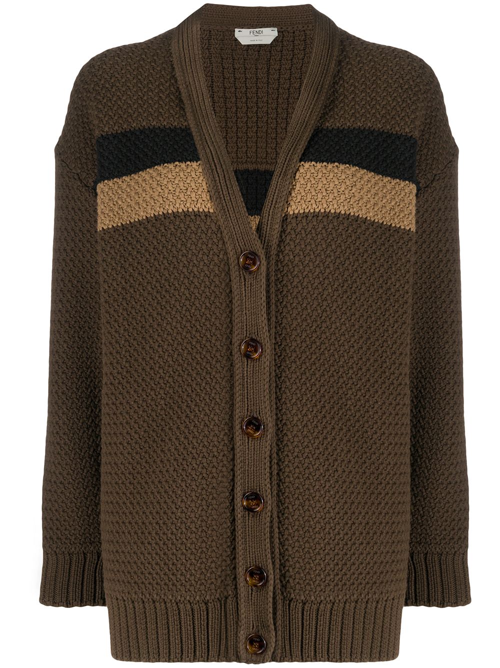 fendi cardigan brown