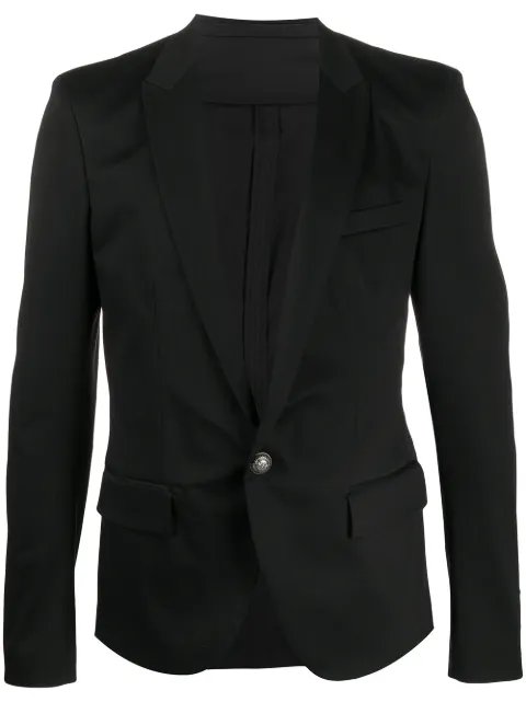 balmain single button blazer