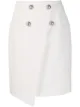 Image 1 of Balmain asymmetric stud-embellished skirt