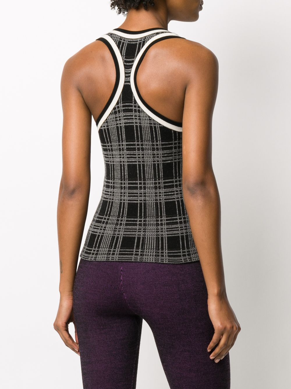 фото Nagnata knitted check tank top