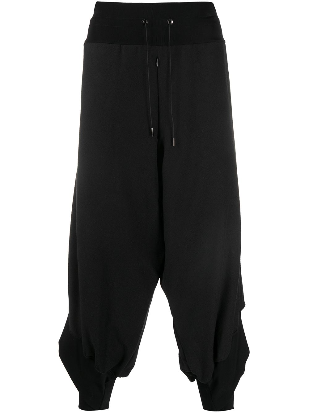 фото Fumito ganryu drawstring drop-crotch trousers