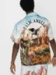 Palm Angels canyon-print bowling shirt
