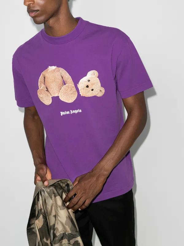palm angels t shirt purple bear