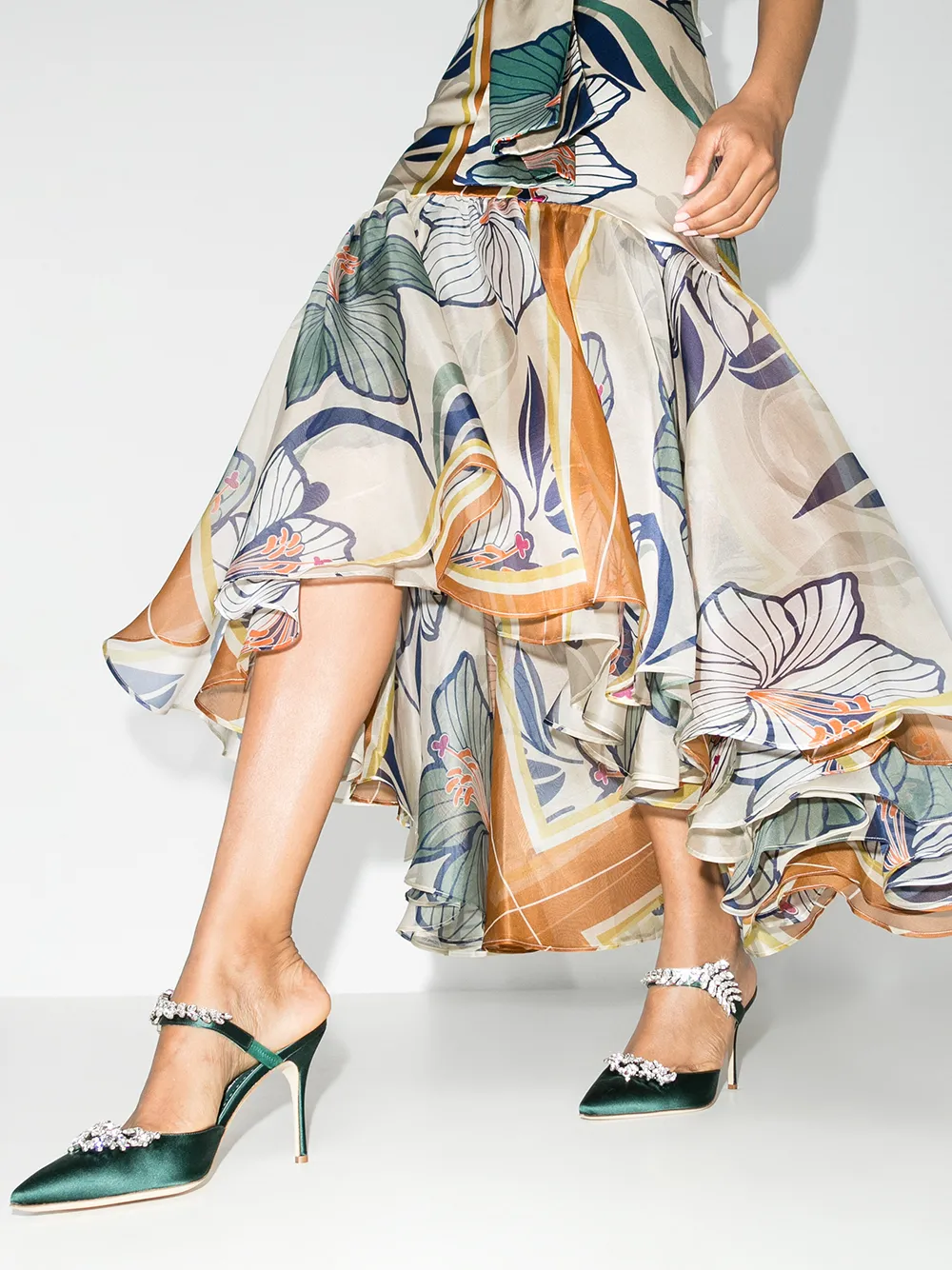 manolo blahnik lurum green