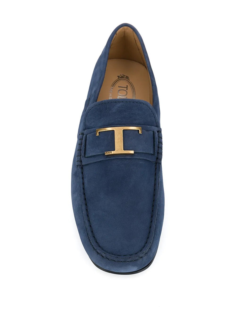 Tod's Loafers met T-plakkaat Blauw