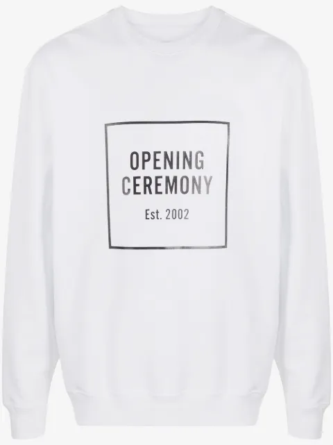 Opening Ceremony sudadera con cuello redondo y logo