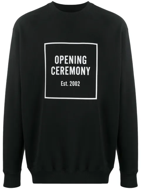 opening ceremony box logo moletom com capuz