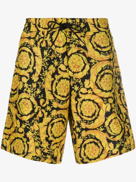 Versace shorts de playa con estampado Barocco